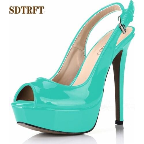 SDTRFT Elegant shallow mouth NUDE Sandals Crossdresser 14cm Thin heels Single OL work ladies shoes woman Slingbacks Party pumps