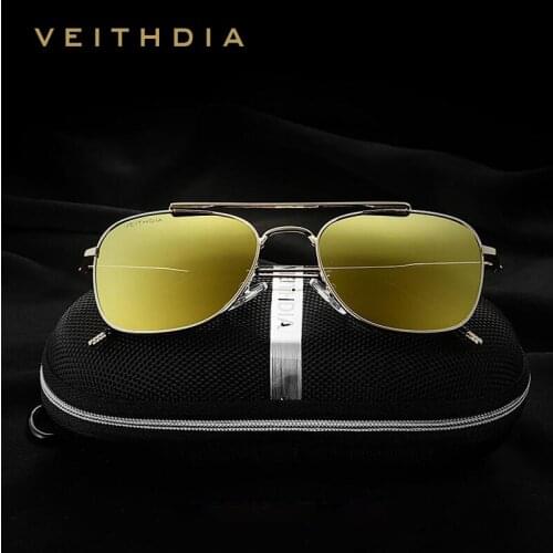 VEITHDIA Polarized Lens Brand Designer Sunglasses Men Women Vintage Sun Glasses Eyewear gafas oculos de sol masculino VT3820
