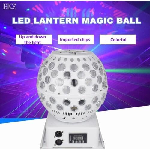 LED Party Lights Crystal Magic Ball RG Laser Projector Sound Control DMX Rotating Light For Disco Party DJ Bar Christmas KTV