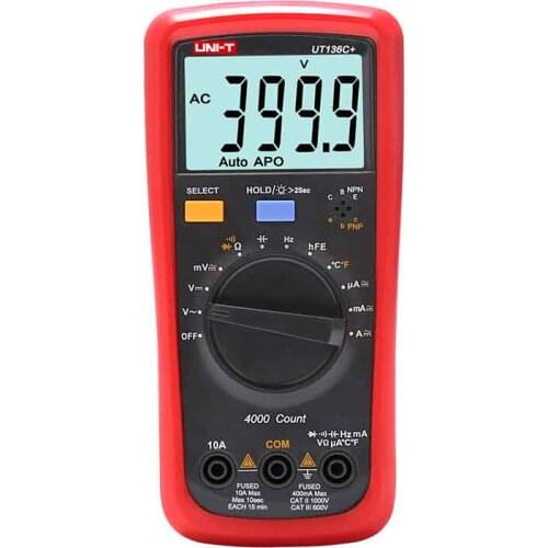 UNI-T UT136C UT-136C LCR Meter W/ Temperature Test Scientific & High Accuracy Data Hold Handheld Auto-ranging Multimeters