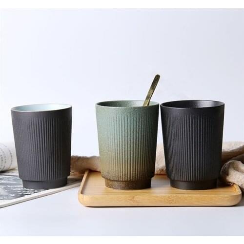 High Capacity Ceramic Tea Cup Porcelain Mug Coffee Cup Milk Cup Teacup Retro Kung Fu Tea Set Tea Cup Set Teaware Coffeeware