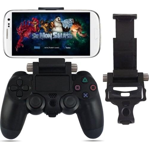 Smart Phone Clip Clamp Retractable Mount Holder Adjustable Bracket for PS4 Game Controller Gamepad For iPhone Android Phones