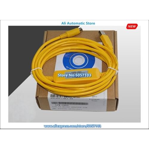 Yellow GPW-CB03 GP2501 Man-machine Interface Programming Cable Support WIN7