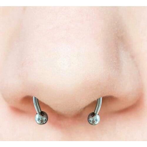 1Piece Steel Clip On Nose Ring Fake Nose Nose Clip Nez Nose Fake Clip On Clip Magnetic Faux Piercing Piercing Jew U7N2