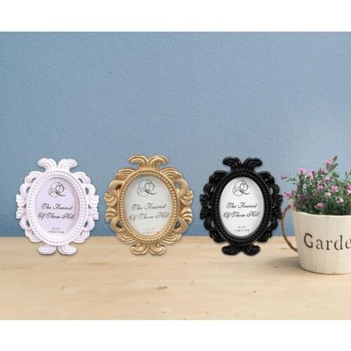 3 Color Retro Photo Frame Oval Nail Art Jewelry Decoration Home Decoration Photography Background Shooting Photo Props Frame