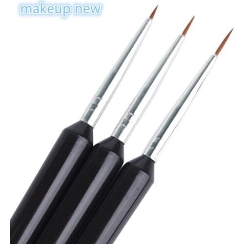 3PCS/LOT Kolinsky Acrylic Nail Brush Professional Brushes Nail Tools Fashion Nail Art Brush for Manicure