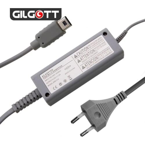 EU Plug AC 100V-240V Power Supply Charger Adapter for Nintendo Wii U Gamepad