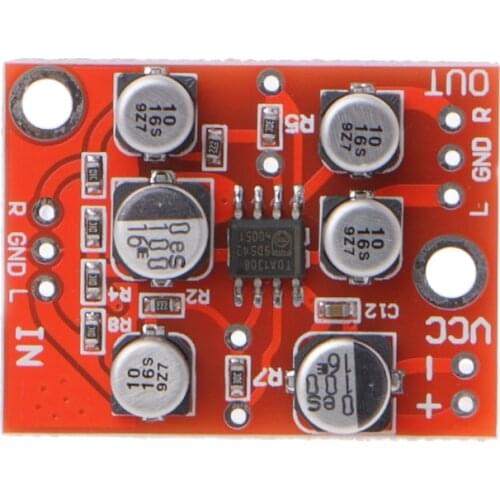DC 5V-15V 12V AD828 Stereo Preamp Power Amplifier Board Preamplifier Module