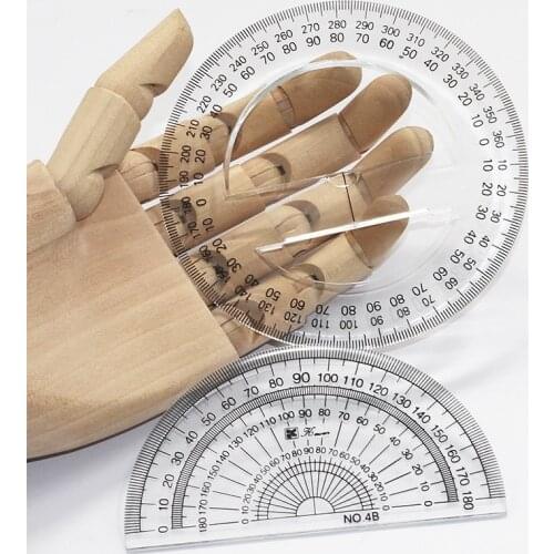 10cm drawing design ruler full circle protractor pointer measuring instrument half circle angle ruler large circle ruler