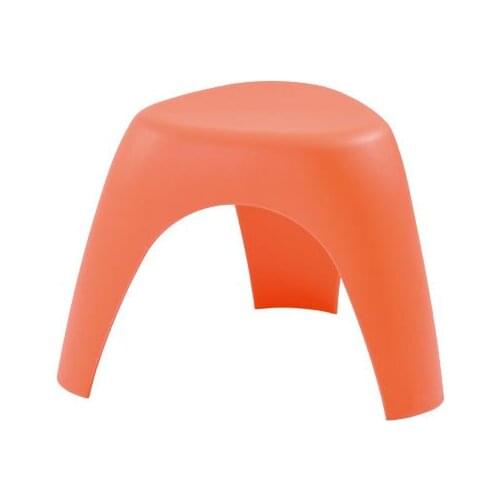 Molded plastic low picnic l bench stackable stool elephent nose style modern Trunk stool chairs