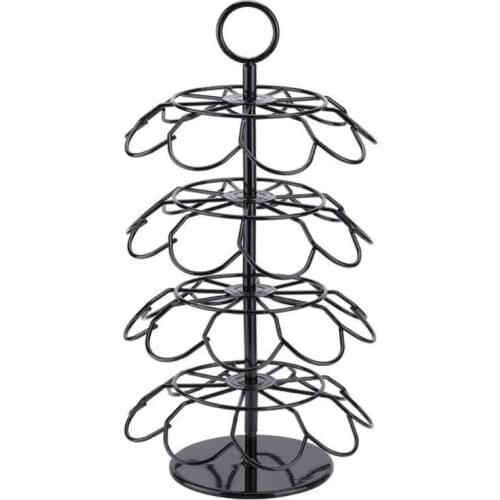 Coffee Rack Capsules Holder Rack Rotary Capsule Tower Stand for k-cup Coffee