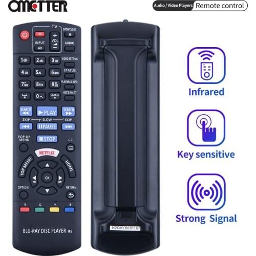 Suitable for Panasonic Ultra HD Blu-ray DVD remote control N2QAYB001167 DMP-UB200 N2QAYB001206 DP-UB820K DP-UB824 DP-UB820-K