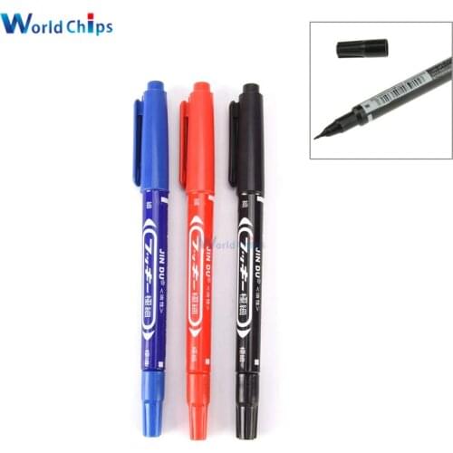 BlUE RED BLACK CCL Anti-etching PCB Circuit Board Ink Marker Double Pen For DIY PCB Repair CCL Printed Circuit Diagram Pen