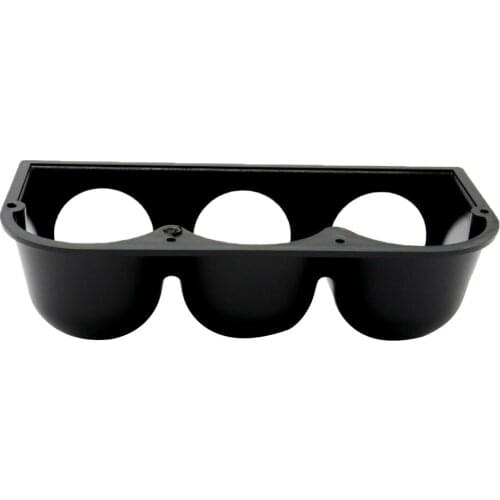 High Quality 52mm 3 Hole Pod Gauge Meter Mount Holder Cup PJ-3596 Black