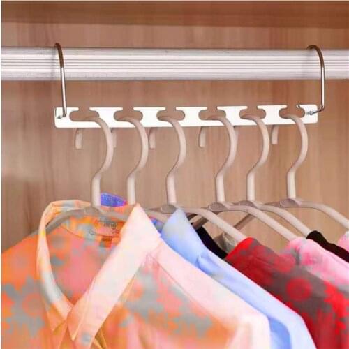 1PC Stainless Steel Hangers for Clothes Hanging Chain Metal Cloth Closet Hanger Multifunction Metal Clothes Rack Drying Hanger