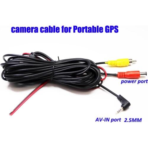 2.5mm AV-IN Cable Car Rear View Camera TO GPS RCA to 2.5mm AV-IN Adapter Cable for parking front view rear view camera