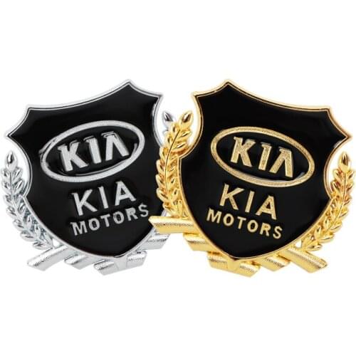 2pc 3D Metal Car Styling Side Window Car Door Sticker Decoration For KIA Cerato Sportage R K2 K3 K5 RIO 3 4 sorento