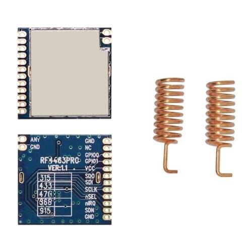 2pcs/lot RF4463PRO - 868MHz | 915MHz high sensitivity -126dBm 1km wireless transmitter and receiver module