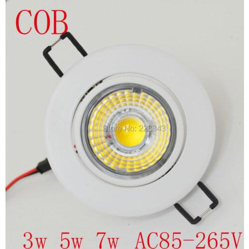 2015 Newest Free shipping 3W 5W 7W 10w LED COB chip LED Ceiling light Spot Light Lamp led lamp epistar AC85-265V