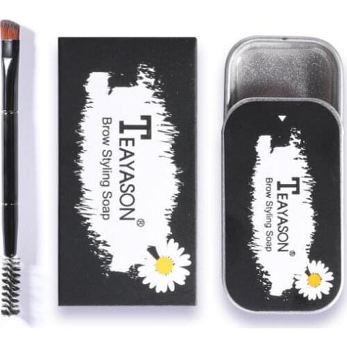 3D Feathery Brows Balm Styling Brows Soap Kit Wild Natural Eye Brows Makeup Styling Lasting Waterproof Eyebrow Setting Gel T1232