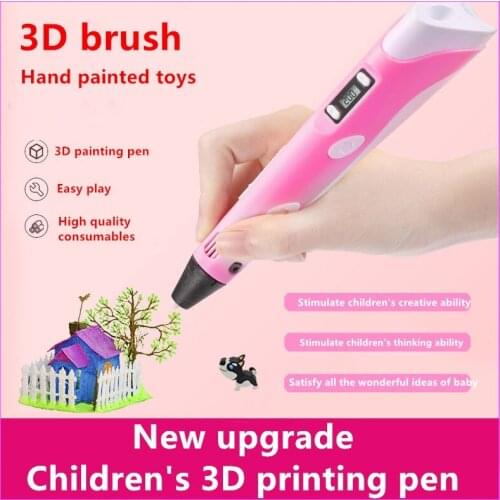 3D Printer Pen DIY 3D Printing Toys Hot 3D Pen DIY 3D Printer Pen LED Painting Stimulate Childrens Creativity