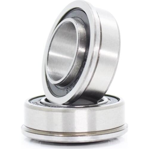 4Pcs F6003 F6003RS Bearing F6003-17-2RS 17x35x10 mm ABEC-1 Flange Ball Bearings F6003-RS Garden Cart Wheel Bearing