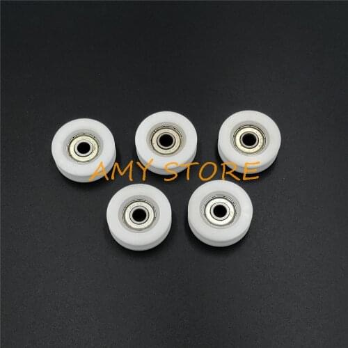 5pcs U Groove 626 Ball Bearing Nylon Plastic Embedded Guide Roller Pulley 6x22x7 6x25x10 6x27x9 6x29x8.5 6x32x10 6x34.5x6.7mm