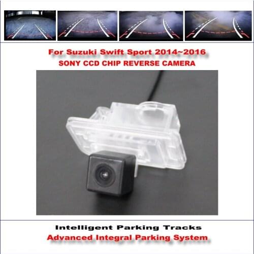 Car Rear Camera For Suzuki Swift Sport 2014 2015 2016 Intelligent Parking Tracks Reverse Backup NTSC RCA AUX CAM