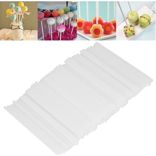 Safe Plastic Lollipop Stick Cake Pop Food Sticks For Chocolate Sweet Sugar Candy Lollipop DIY Mold Tool Bakeware Kitchen Tools