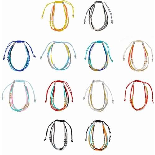Beaded Bracelets for Women Stackable Colorful Rope Chain Adjustable 2020 Fashion Jewelry Cute Bracelet Female Hand Chains Simple