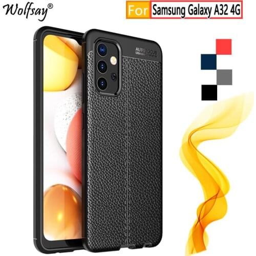 For Samsung Galaxy A32 Case For Samsung A32 Bumper Anti-knock Rubber Housings Bumper Silicone Case For Samsung A32 4G Cover 6.4"