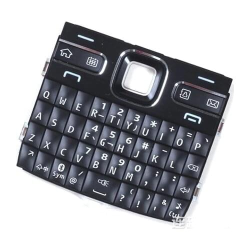 Black Color New Housing Main Function Keyboards Keypads Buttons Cover Case For Nokia E72 , Free Shipping with tracking
