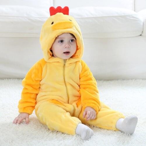 Baby Rompers Newborn Cartoon Animal Winter Baby Boy Girl Jumpsuit Infant Baby Costume Panda Pijama roupa de bebe recem nascido