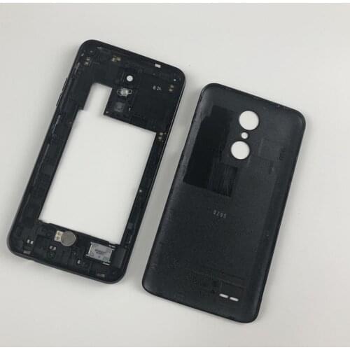 For LG K4 2017 Phoenix 3 M150 M160 M153 Housing Middle Frame +Battery Back Cover With Logo