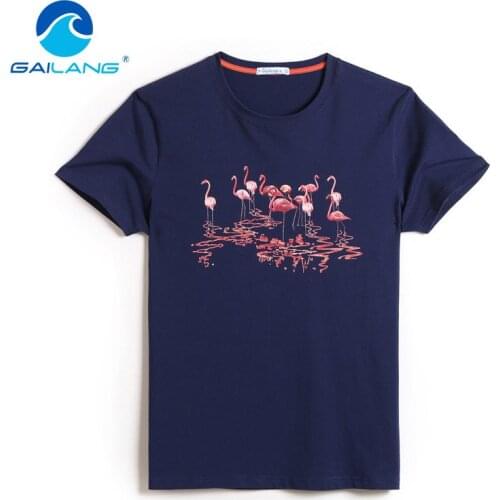 Gailang Brand Mens Top Tees Casual Cotton Men T Shirt Print Funny Tshirts Slim Fit Short Sleeve Mens T-shirt Plus Size Basic