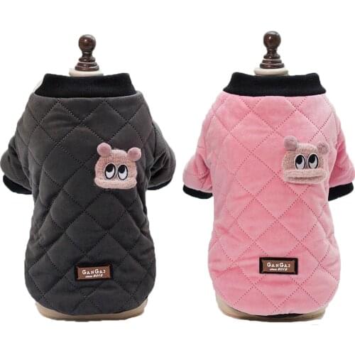 New Fashion Casual Style Pet Dog Plaid Jacket Coat Two Color Selection From S to XXL New Dogs Cute Warm Clothing