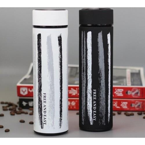 New Fashion Double Wall Thermos Tea Coffee Mug Cup Stainless Steel Vacuum Flask Insulated with Infuser Thermocup Best Gift