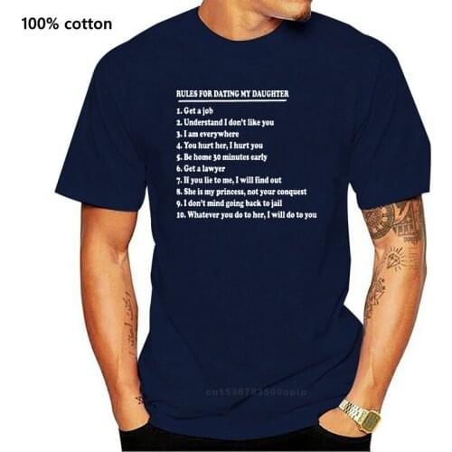 Gift for Father T shirt Rules for Dating My Daughter T shirt Tee Shirt ten rules