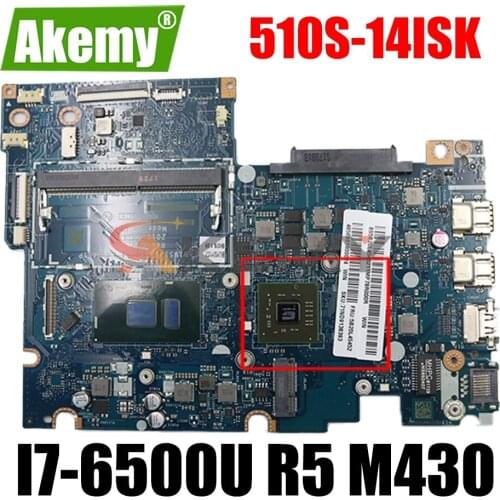 For Lenovo Yoga 510-14ISK Laptop Motherboard BIUS1 S2 Y0 Y1 LA-D451P 5B20L45199 SR2EZ I7-6500U DDR4 CPU R5 M430 gpu
