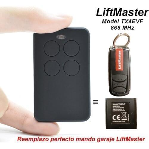 For LiftMaster Chamberlain TX4EVF 868 MHz Garage Door Remote Control Replicator Gate Command Transmitter