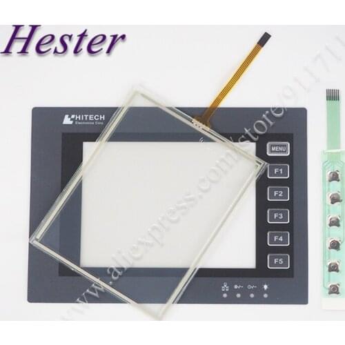 Touch Screen Panel Glass Digitizer for HITECH PWS6600C-N PWS6600S-S PWS6600T-P Touchpad + Protective Film + Button Strip