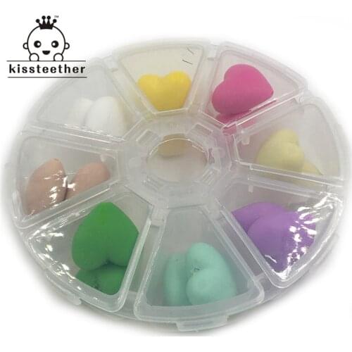 DIY Silicone Baby Teething Necklace Kit Free Storage Case Included Perfect Baby Shower Gift Food Grade Teething Wooden Beads