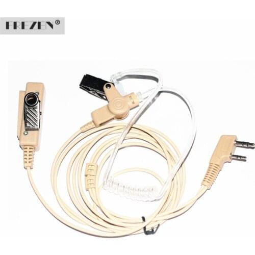 Covert Acoustic Tube Earpiece Headset Mic Flesh Color For Kenwood BAOFENG UV-5R 5RA 5RE Plus TYT Two Way Radio