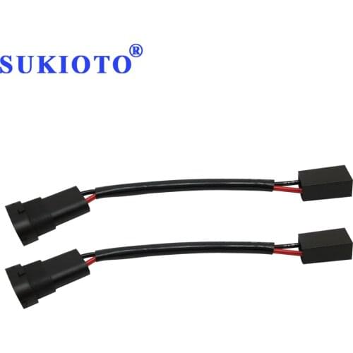 SUKIOTO Connector h11 socket male for h7 wires for car automobile adapter h7 to h11 9005 9006 Car Styling Headlight Accessories