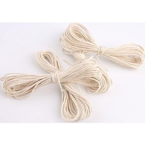 DIY Rope 5 Strands Waxed Twisted Waxed Cotton Cord String Thread Line DIY Crafts Accessories 2mm X 5Meters lets make DIY toys