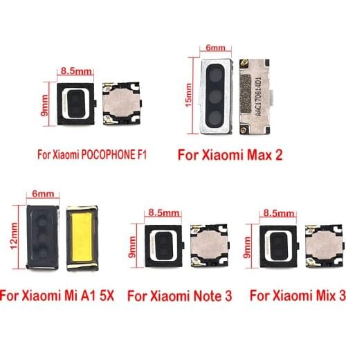 10PCS Replacement Parts For Xiaomi Mi 9 9se 8 8se Lite 5 5S 6 A1 5X A2 6X Pocophone F1 Max Mix 2 Note Earpiece Front Receiver