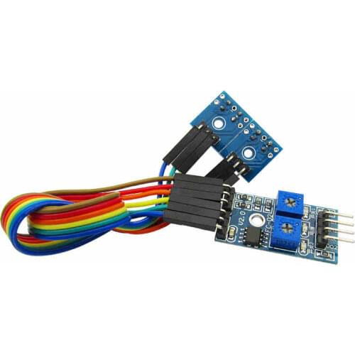 2-way tracking sensor module black and white line detection module tracing module intelligent car