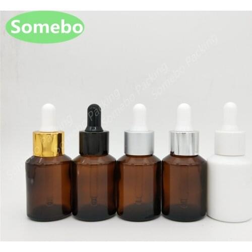 200pcs/lot 30ml, Glass Dropper Bottle, Glass Bottle with Dropper, 30CC Glass Essence Bottle, White Glass bottle