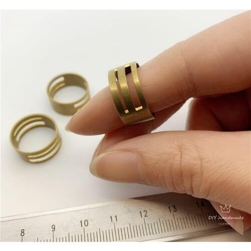 3pcs/set Metal Jump Ring Opener Opening Closing Tools Finge Copper Ring Jewelry Making Finger Tool 18.5x8.5mm Findings
