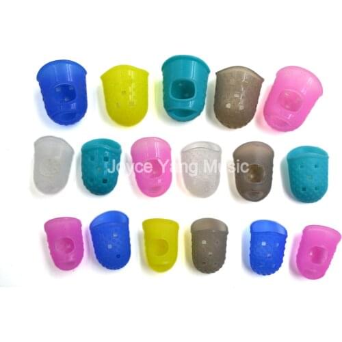 30pcs Silicone Guitar Thumb Finger Picks Protector Fingertip Thimble Finger Guard Safety Protect S M L